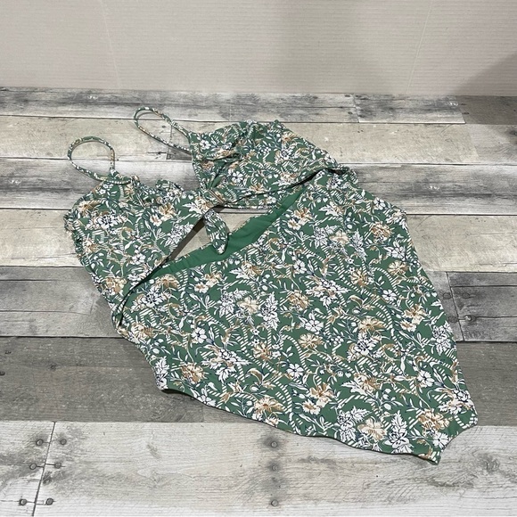 VERONICA BEARD Aniston Floral Print One-Piece Swimsuit - Sz - Large (B488) - Picture 5 of 12